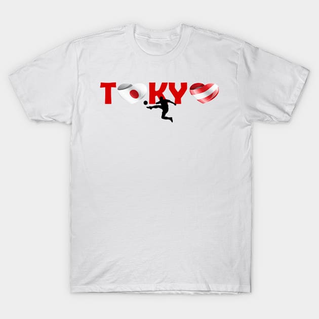 Football in Tokyo - team Austria (AT) T-Shirt by ArtDesignDE